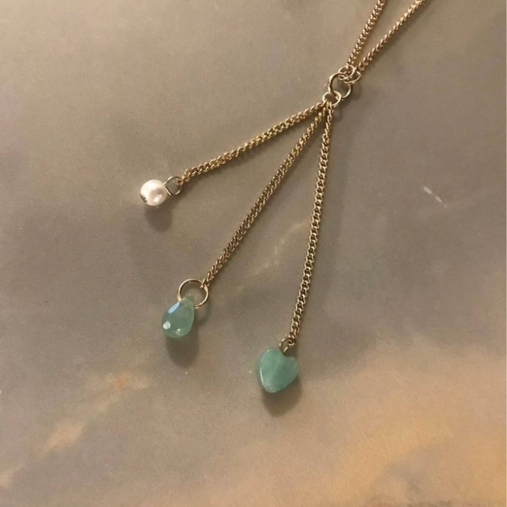 Amazonite Drop Necklace